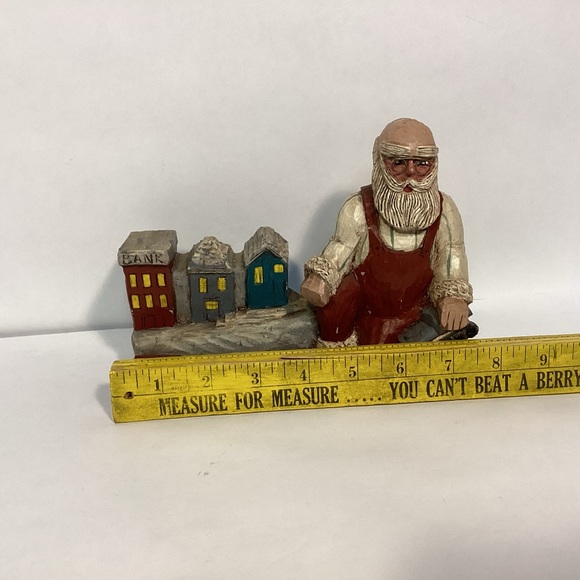 Vintage 80’s  Zimmerman Santa building toys figure, made in Germany - Picture 7 of 9